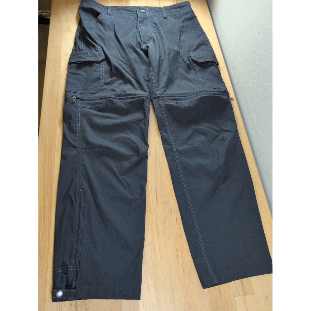 Kuhl Convertible Pants Mens 34x30 Black Renegade Stealth Zip Off Cargo Hiking